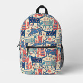 Retro Cat Backpack Bedrukte Rugzak (Voorkant)