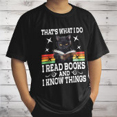Retro Cat Books De lezer Halloween cadeau lezen T-shirt