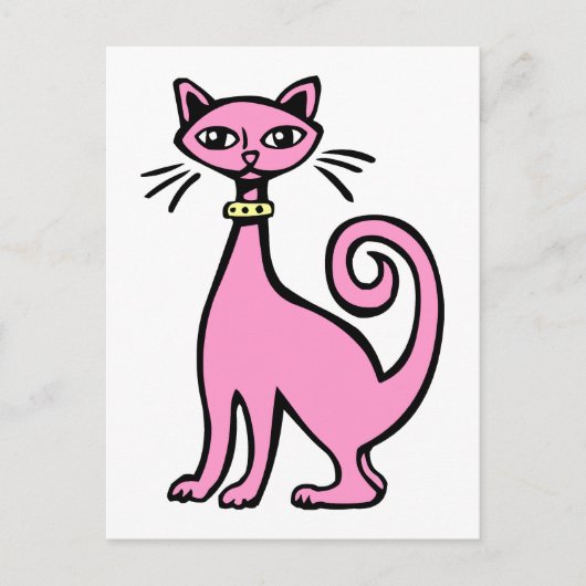 Retro Cat Briefkaart (Voorkant)