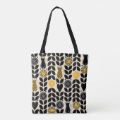 Retro Cat Canvas tas (Achterkant)