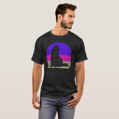 Retro Cat  Cat Silhouette Kitten Animal 80s T-shirt (Voorkant volledig)