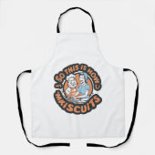 Retro Cat Chef Maiscuits Baking Art Schort (Voorkant)