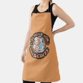 Retro Cat Chef Maiscuits Baking Art Schort (Insitu)