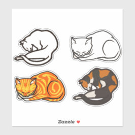 Retro cat  collectie sticker