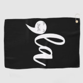 Retro Cat Comma La Kamala Harris 2024 Verkiezingen Golfhanddoek (Horizontaal)