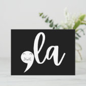 Retro Cat Comma La Kamala Harris 2024 Verkiezingen Kaart (Staand voorkant)