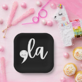 Retro Cat Comma La Kamala Harris 2024 Verkiezingen Papieren Bordje (Feest)