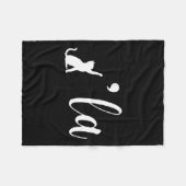 Retro Cat Comma La Kamala Harris voor President 20 Fleece Deken (Voorkant (Horizontaal))