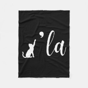 Retro Cat Comma La Kamala Harris voor President 20 Fleece Deken