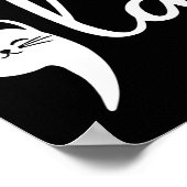 Retro Cat Comma La Kamala Harris voor President 20 Poster (Hoek)