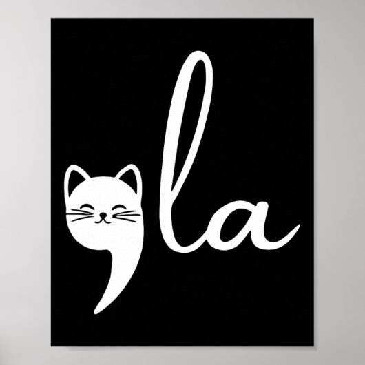 Retro Cat Comma La Kamala Harris voor President 20 Poster (Voorkant)