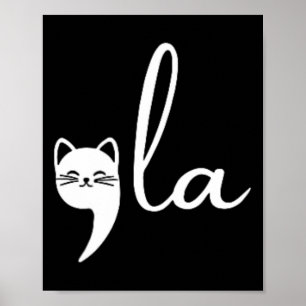 Retro Cat Comma La Kamala Harris voor President 20 Poster