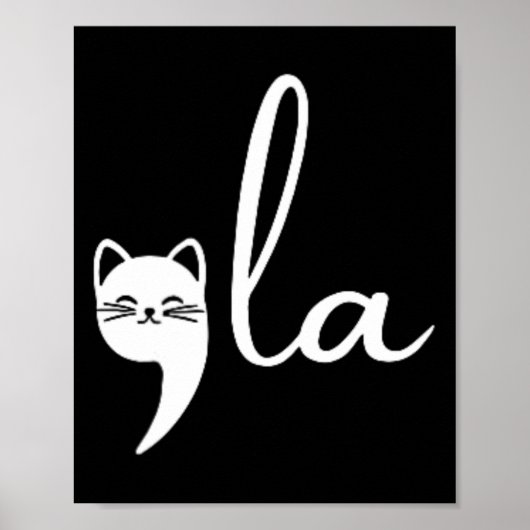 Retro Cat Comma La Kamala Harris voor President 20 Poster (Voorkant)