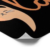 Retro Cat Comma La Kamala Harris voor President 20 Poster (Hoek)