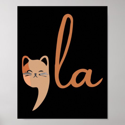 Retro Cat Comma La Kamala Harris voor President 20 Poster (Voorkant)