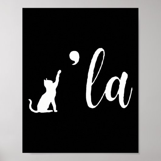 Retro Cat Comma La Kamala Harris voor President 20 Poster (Voorkant)