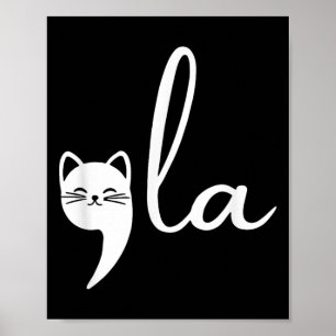 Retro Cat Comma La Kamala Harris voor President 20 Poster