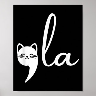 Retro Cat Comma La Kamala Harris voor President 20 Poster