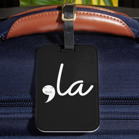 Retro Cat Comma La Kamala Harris voor President 24 Bagagelabel (Voorkant Insitu 2)