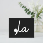 Retro Cat Comma La Kamala Harris voor President 24 Briefkaart (Staand voorkant)