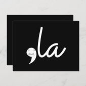 Retro Cat Comma La Kamala Harris voor President 24 Briefkaart (Voorkant / Achterkant)