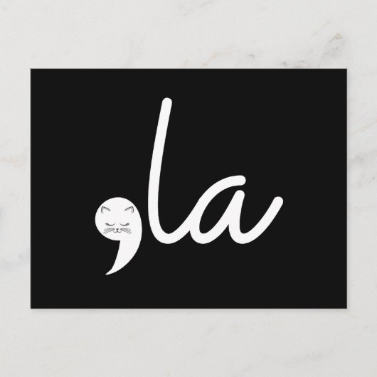 Retro Cat Comma La Kamala Harris voor President 24 Briefkaart (Voorkant)