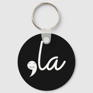 Retro Cat Comma La Kamala Harris voor President 24 Sleutelhanger