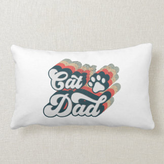 Retro Cat Dad, Cat Dad Sublimation Design Kussen