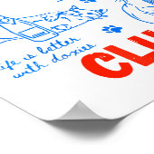 Retro Cat Dad Club Life Is Better With Cats Funny  Poster (Hoek)