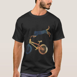 Retro Cat Funny Dierenvriend Cyclist BMX Pet T-shirt