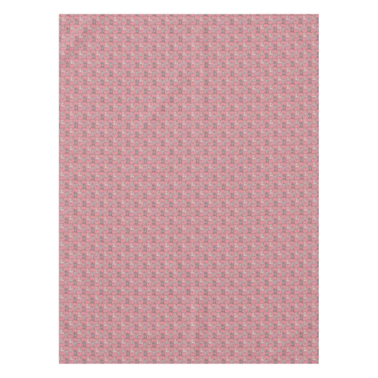 Retro Cat Grafisch Patroon grijs Tafelkleed (Voorkant)