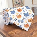 Retro Cat Graphic Custom Necktie Stropdas<br><div class="desc">This unique necktie features a vintage-inspired graphic of a cat,  making it a stylish and playful accessory for any outfit. It's a perfect gift for cat lovers and anyone who appreciates a touch of retro charm. The custom design ensures a one-of-a-kind look that stands out from the crowd.</div>