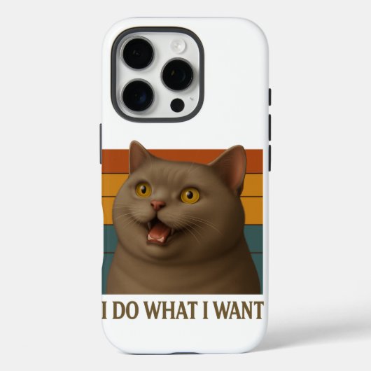 Retro Cat Houding Case-Mate iPhone Case (Achterkant)
