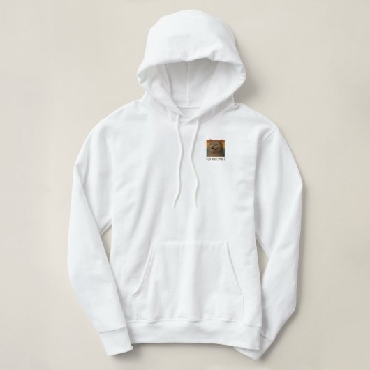Retro Cat Houding Hoodie (Design voorkant)