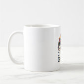 Retro Cat I Nap Hard White Coffee Mug Koffiemok (Links)
