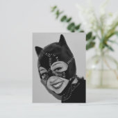 RETRO CAT LADY LEATHER MASK BRIEFKAART (Staand voorkant)