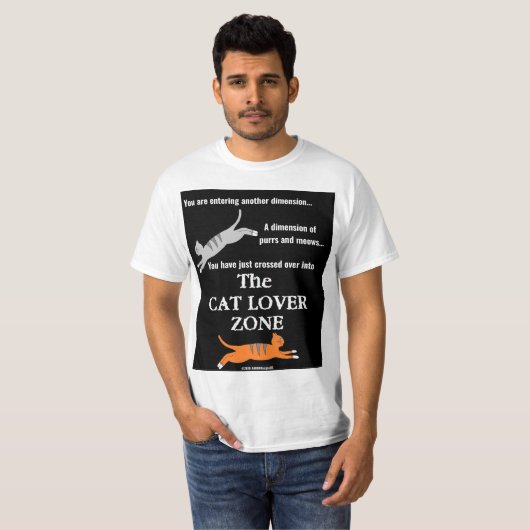 Retro Cat Lover T-shirt (Voorkant volledig)