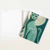 Retro Cat Lover's Planner met  naam (Display)