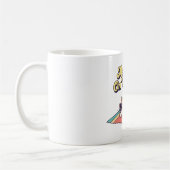 Retro Cat Mentally Checked Out White Mug Koffiemok (Links)