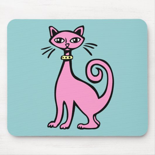 Retro Cat Muismat (Voorkant)