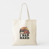 Retro Cat Nap Attitude Canvas Tote Bag (Achterkant)