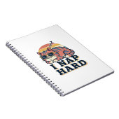 Retro Cat Nap Quote Lined Notebook Notitieboek (Rechterzijde)