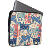 Retro CAT-ontwerp Laptop Sleeve (Voorkant Rechts)