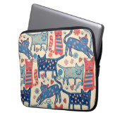 Retro CAT-ontwerp Laptop Sleeve (Voorkant Links)