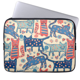 Retro CAT-ontwerp Laptop Sleeve