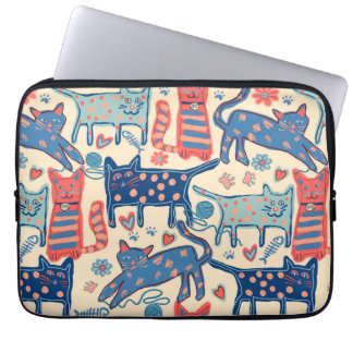 Retro CAT-ontwerp Laptop Sleeve