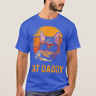 Retro Cat Papa Stijl Kat Kat Lover T-shirt