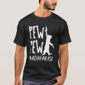Retro Cat Pew Pew Madafakas Crazy Kitten Cats T-shirt (Voorkant)