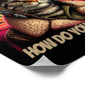 Retro Cat Pilot Mike Echo Oscar Whisky M.e.o.w Poster (Hoek)