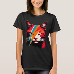 Retro Cat Rock Muziek Concertband Mannen Kinder Vr T-shirt